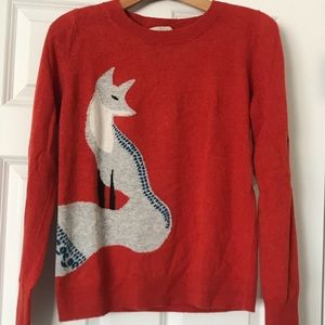 LOFT Sienna Orange Fox Sweater